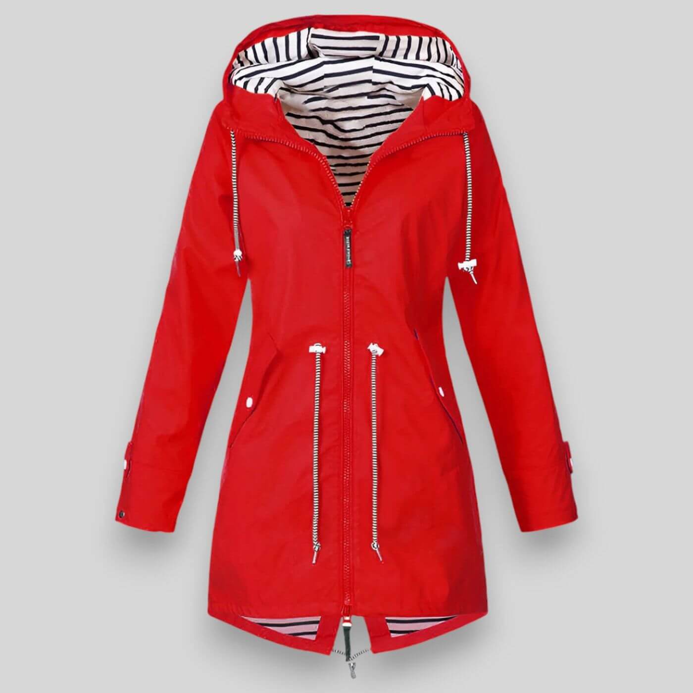 Damen-Anorak-Regenjacke mit Kapuze