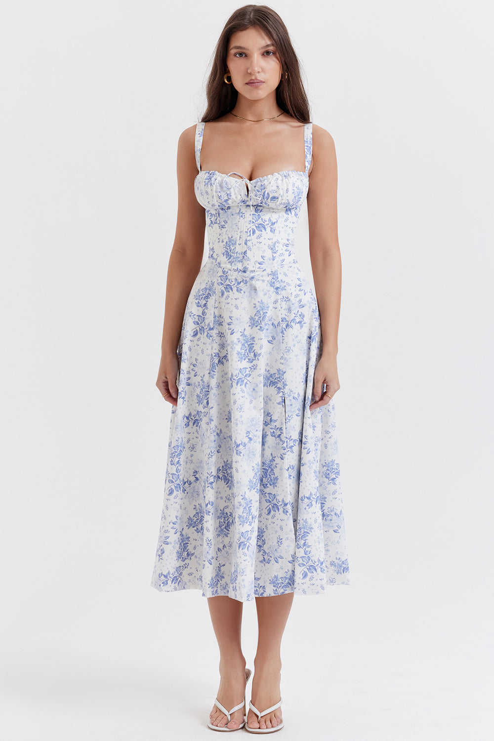 Damen-Bustierkleid – moderner Frühlingsprint, taillierter Schnitt & femininer Look