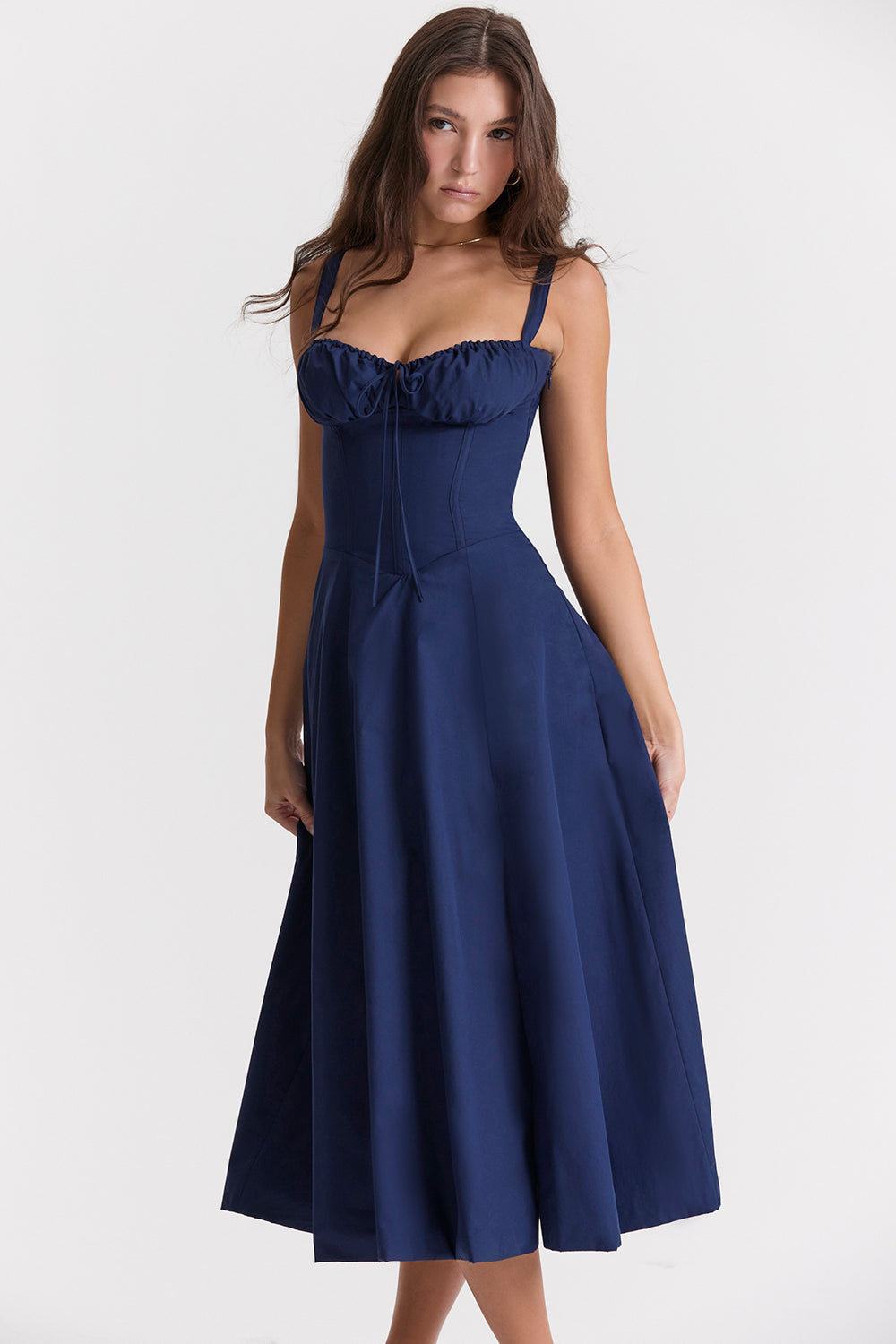 Damen-Bustierkleid – moderner Frühlingsprint, taillierter Schnitt & femininer Look
