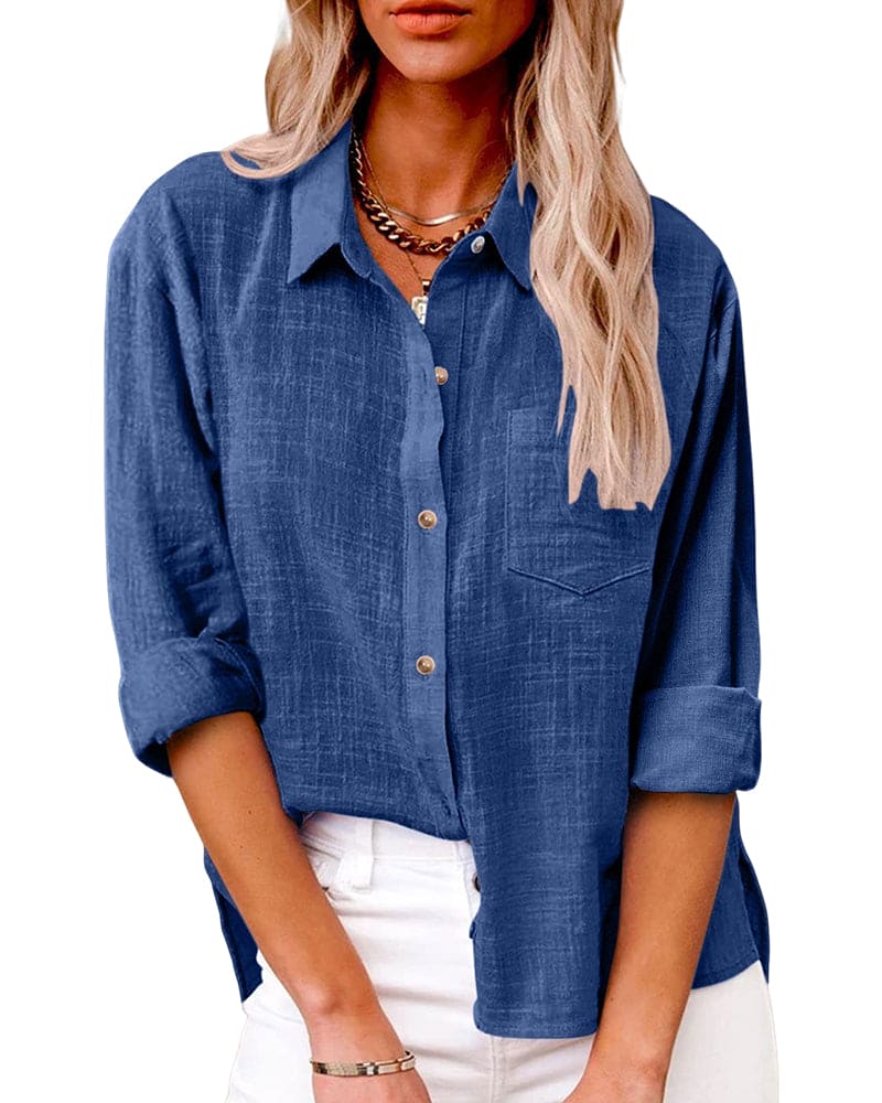 Damen-Button-Down-Bluse