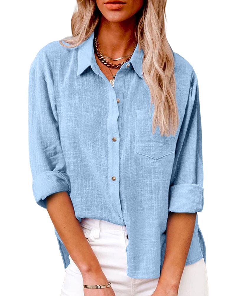 Damen-Button-Down-Bluse
