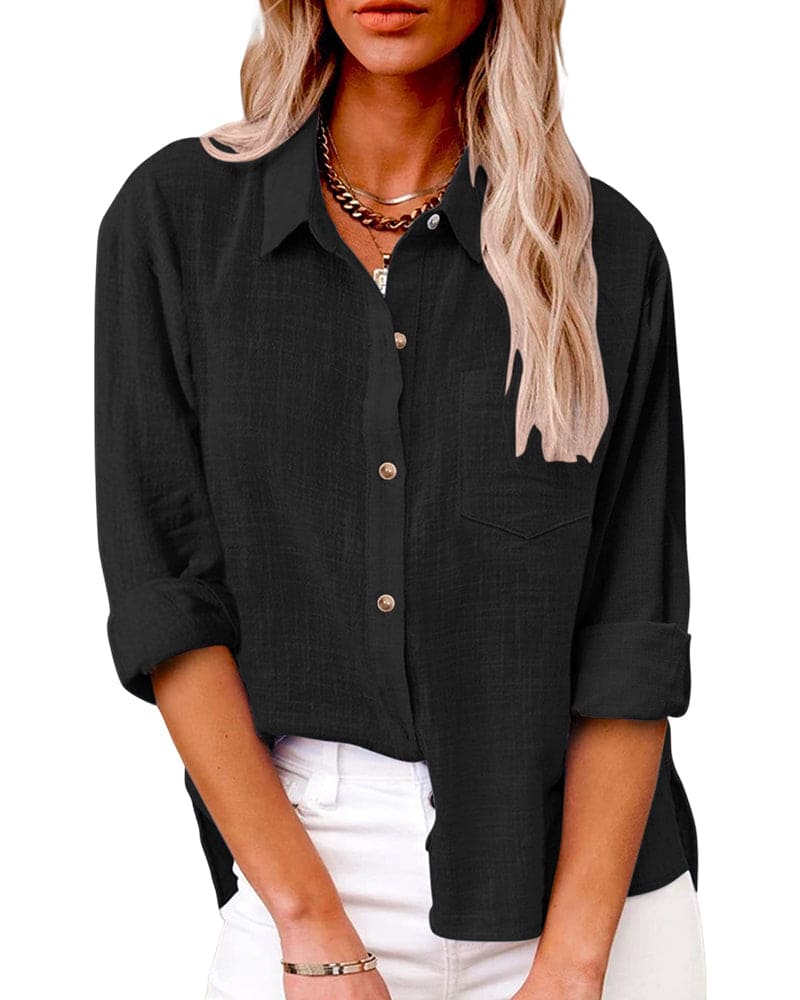 Damen-Button-Down-Bluse