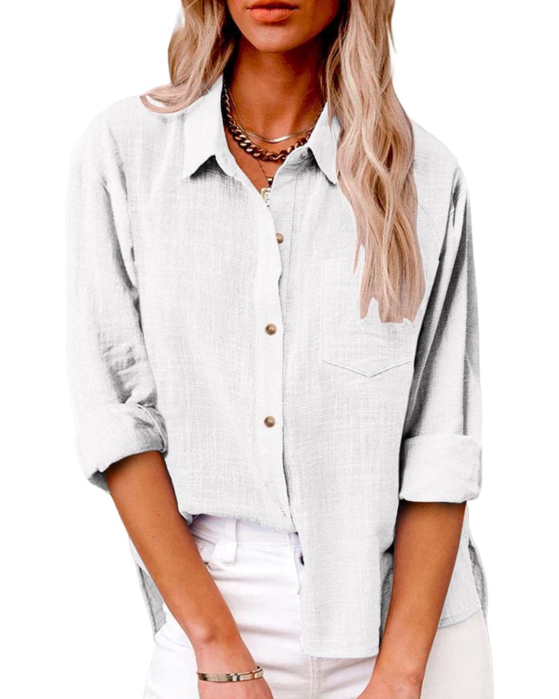Damen-Button-Down-Bluse