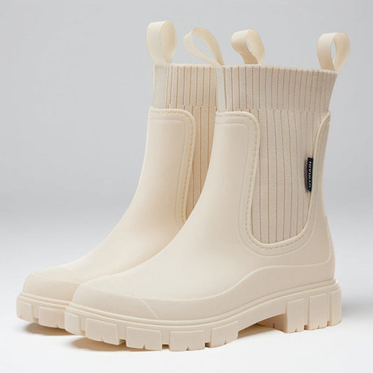 Damen-Chelsea-Stiefeletten im Outdoor-Stil mit rutschfester Sohle
