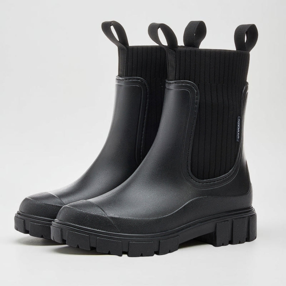 Damen-Chelsea-Stiefeletten im Outdoor-Stil mit rutschfester Sohle