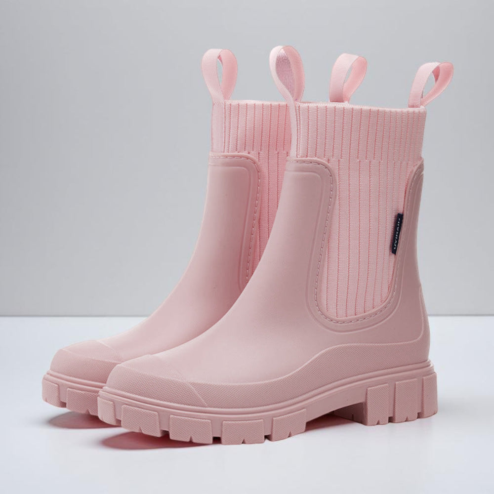 Damen-Chelsea-Stiefeletten im Outdoor-Stil mit rutschfester Sohle