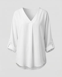 Damen-Chiffontunika mit V-Ausschnitt