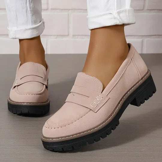 Damen-Chunky-Loafer mit Plateau