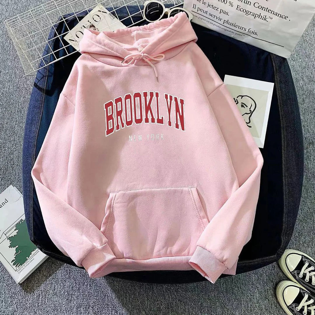 Damen-Hoodie mit stilvollem Brooklyn-Print