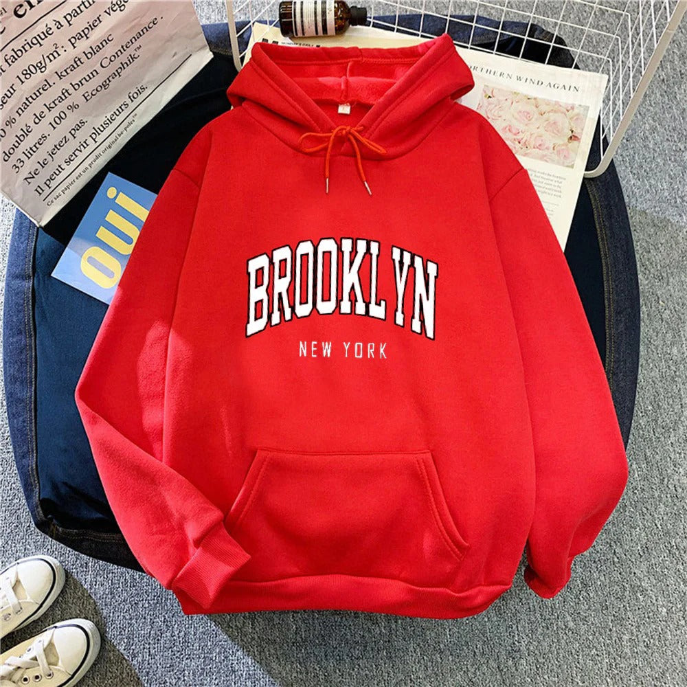 Damen-Hoodie mit stilvollem Brooklyn-Print