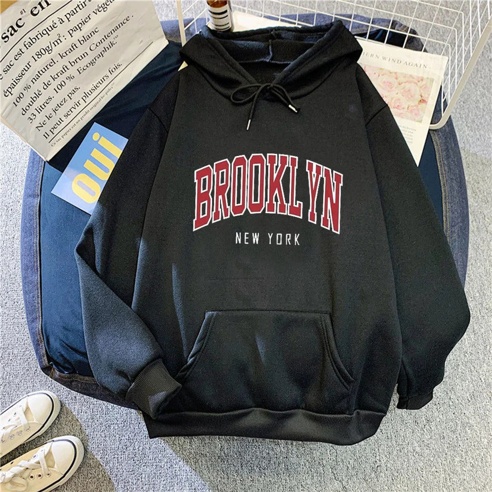 Damen-Hoodie mit stilvollem Brooklyn-Print