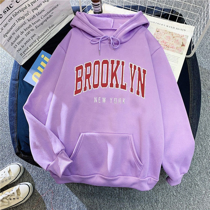 Damen-Hoodie mit stilvollem Brooklyn-Print