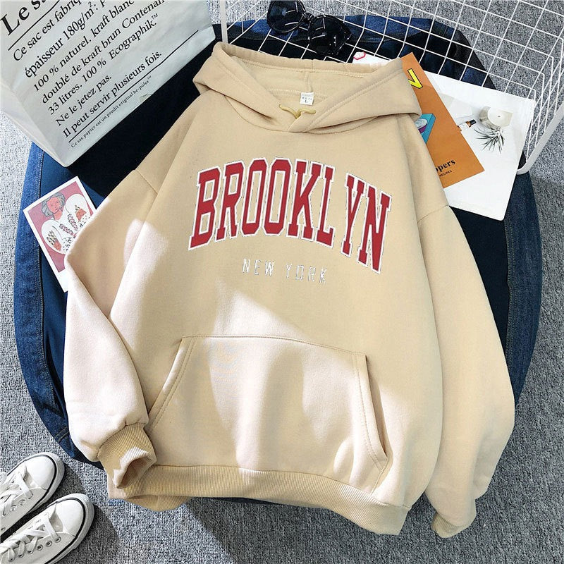 Damen-Hoodie mit stilvollem Brooklyn-Print