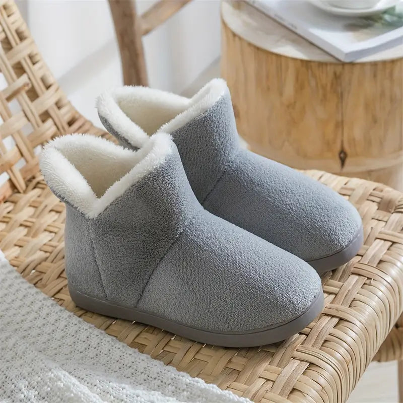 Damen-Hüttenschuhe mit Kunstfellfutter