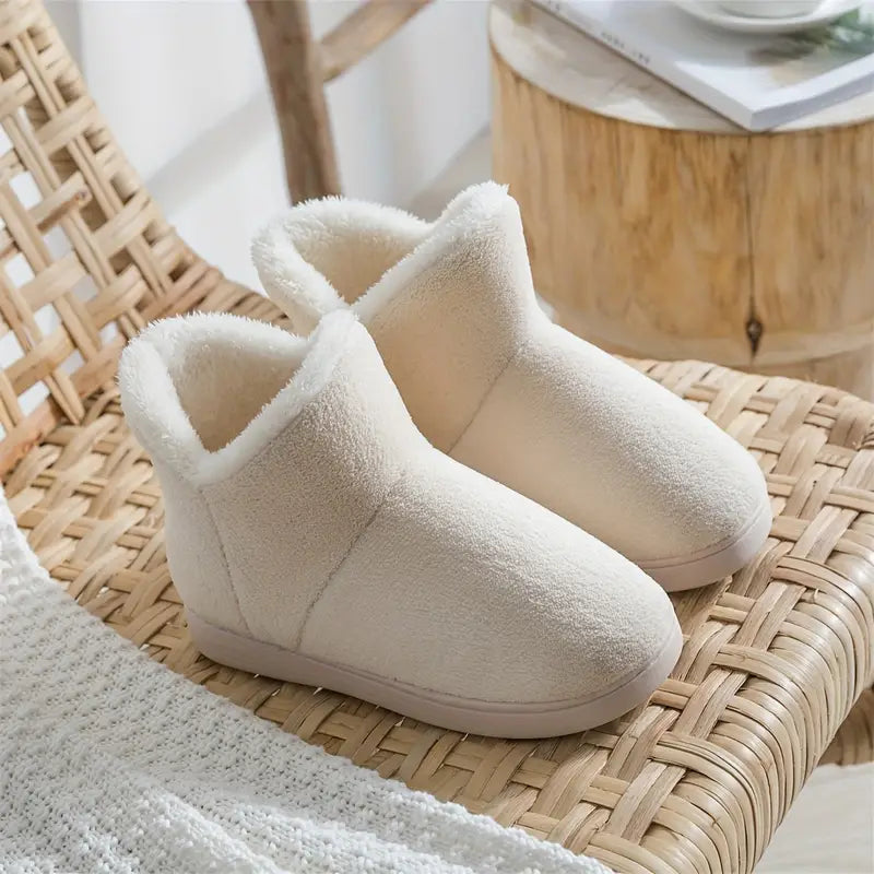 Damen-Hüttenschuhe mit Kunstfellfutter