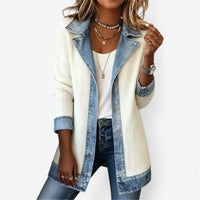 Damen-Hybrid-Jeansjacke