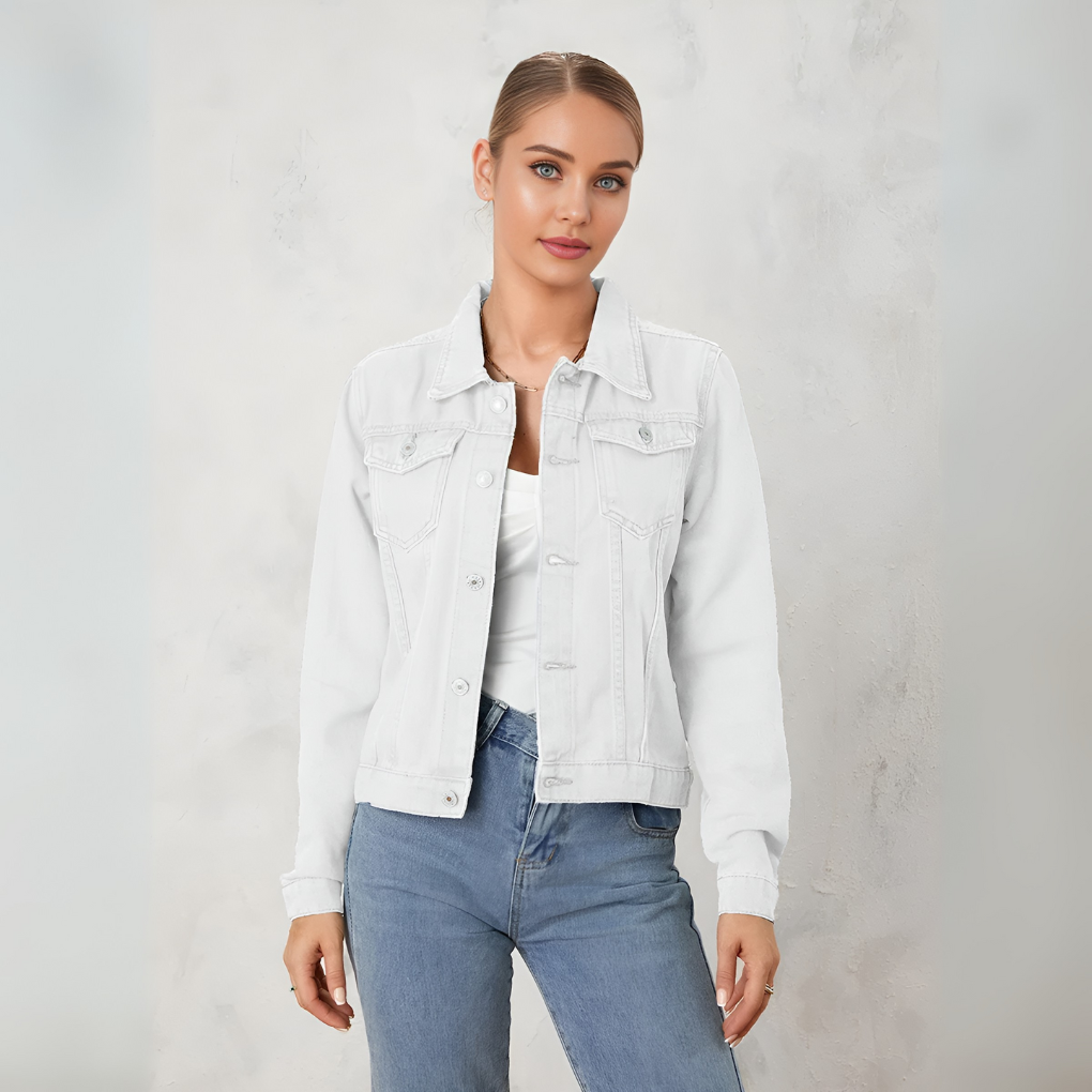 Damen-Jeansjacke mit Standardpassform