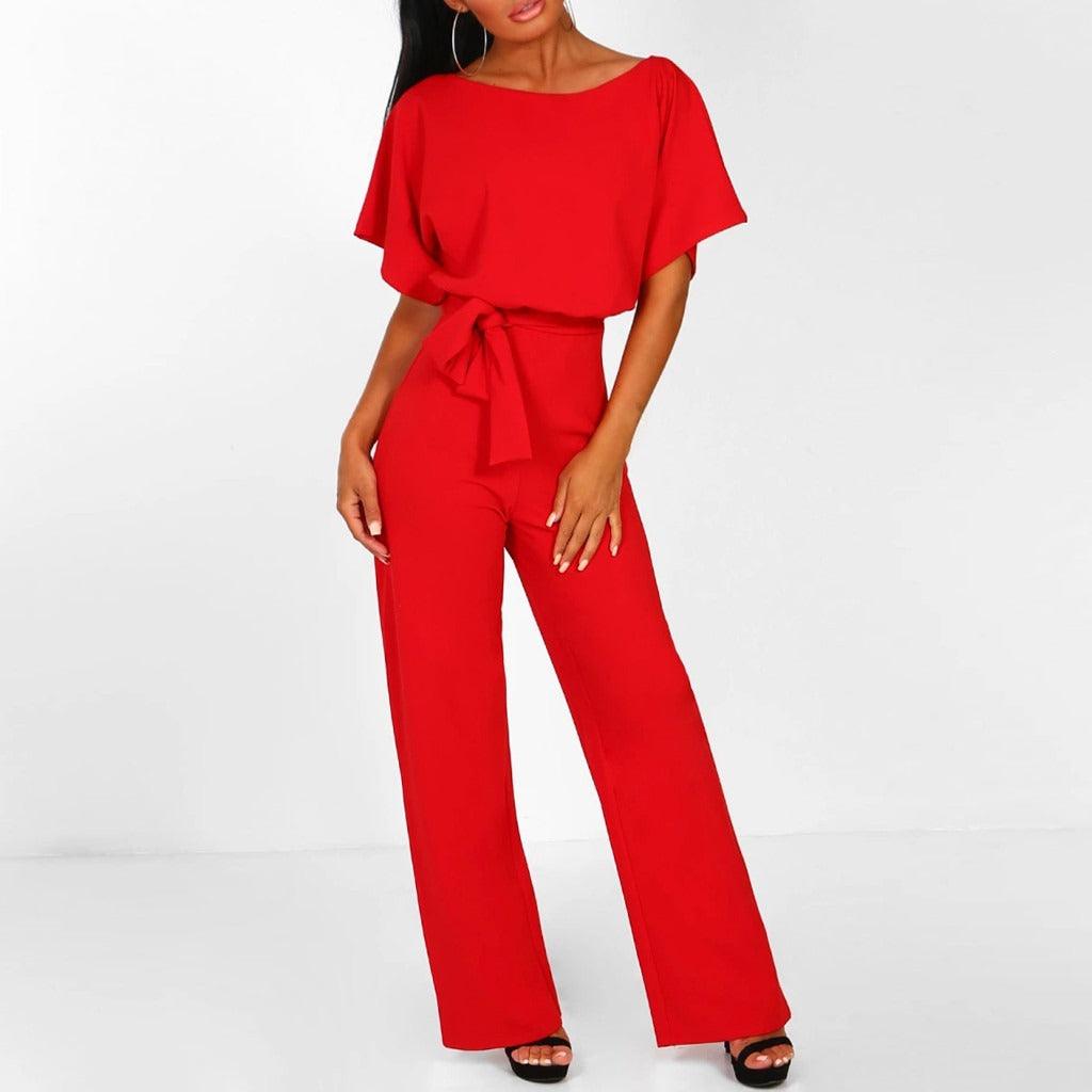 Damen-Jumpsuit-Set mit weitem Bein