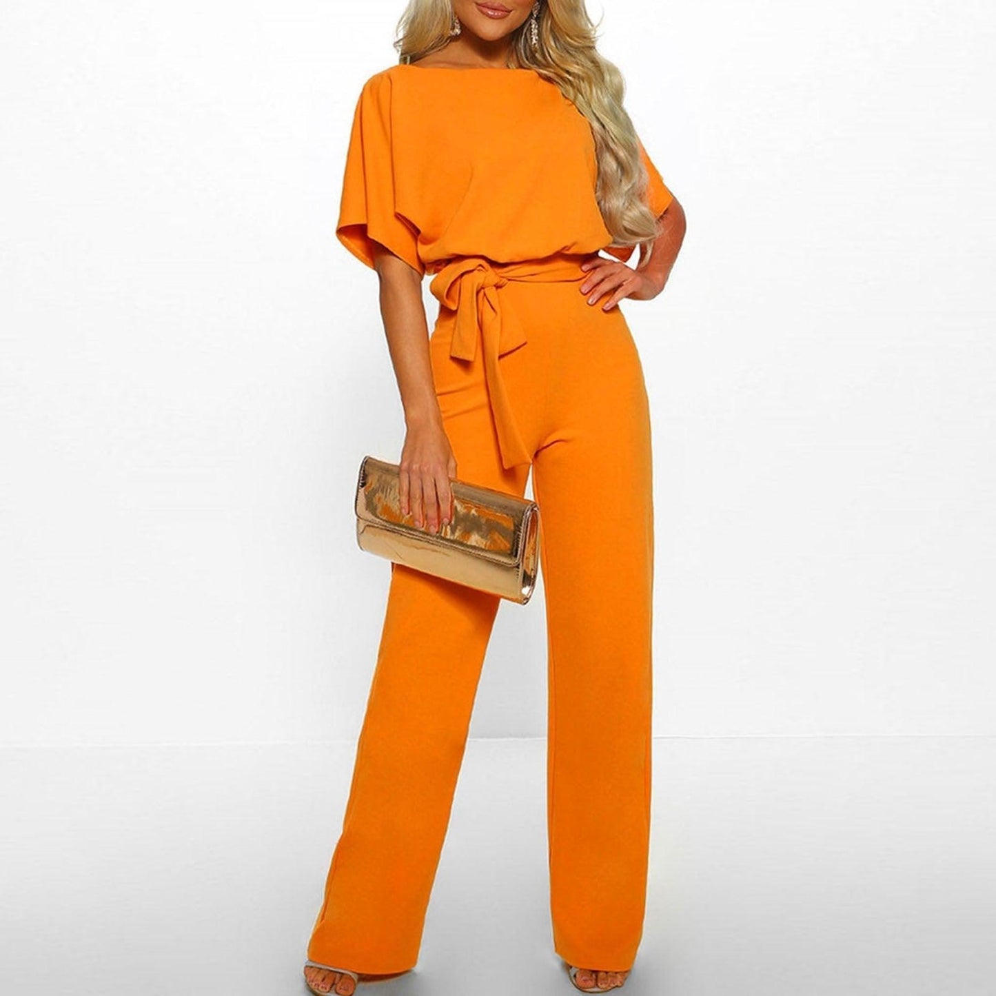 Damen-Jumpsuit-Set mit weitem Bein