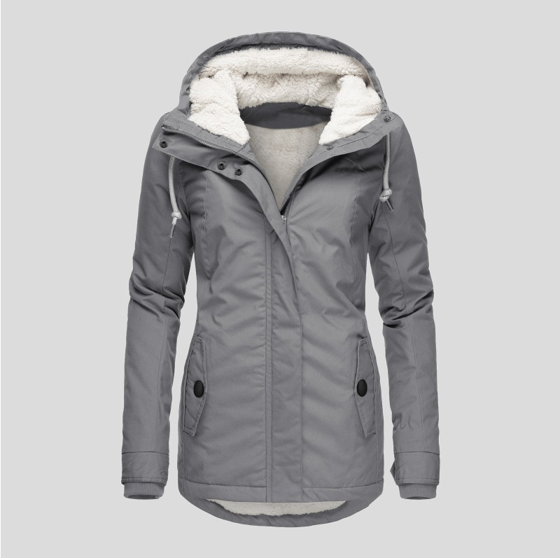 Damen-Kapuzenjacke mit Fleecefutter
