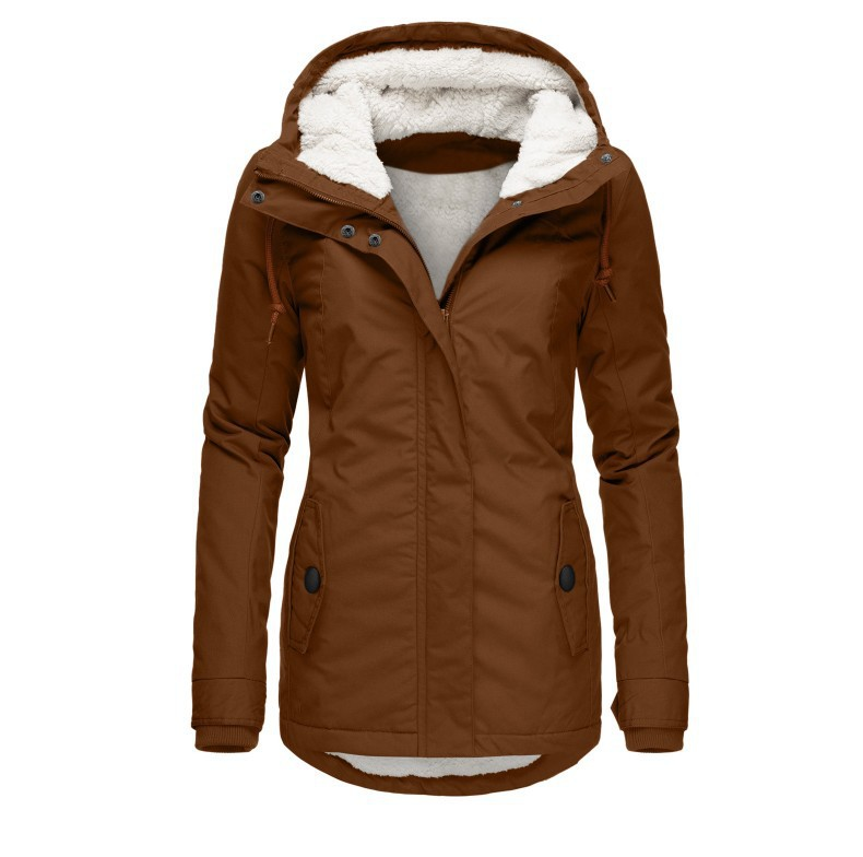 Damen-Kapuzenjacke mit Fleecefutter