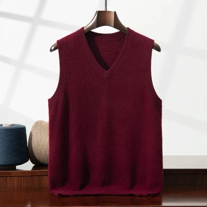 Damen-Kaschmir-Pullunder – weicher Strick