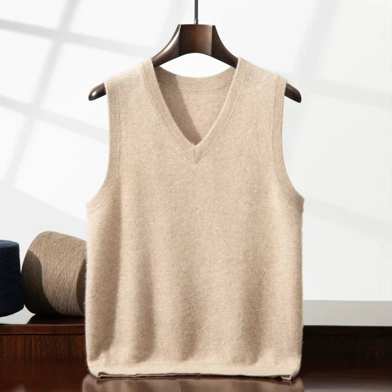 Damen-Kaschmir-Pullunder – weicher Strick