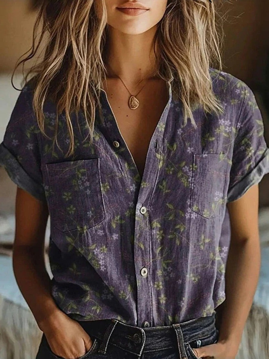 Damen-Knopfbluse