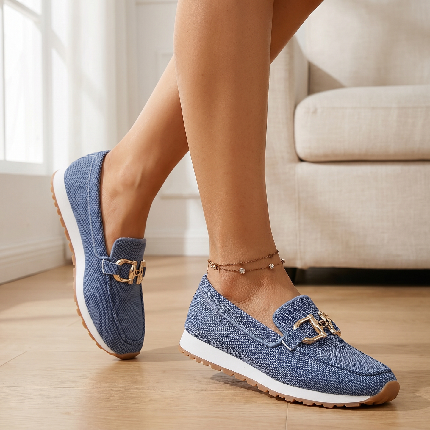 Damen-Lederslipper | Bequeme orthopädische Slipper | Gepolsterte Stütze