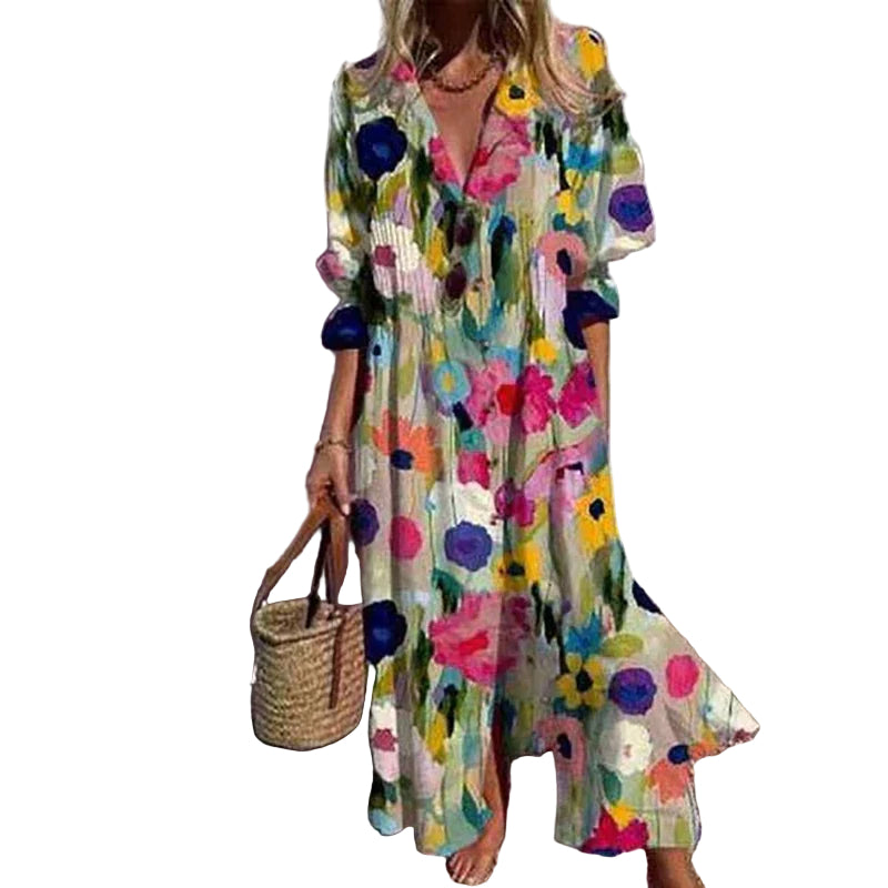 Damen-Maxikleid im Boho-Stil