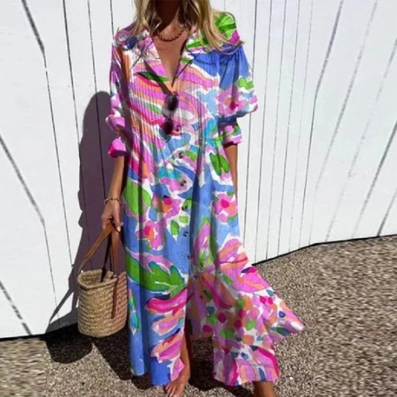 Damen-Maxikleid im Boho-Stil