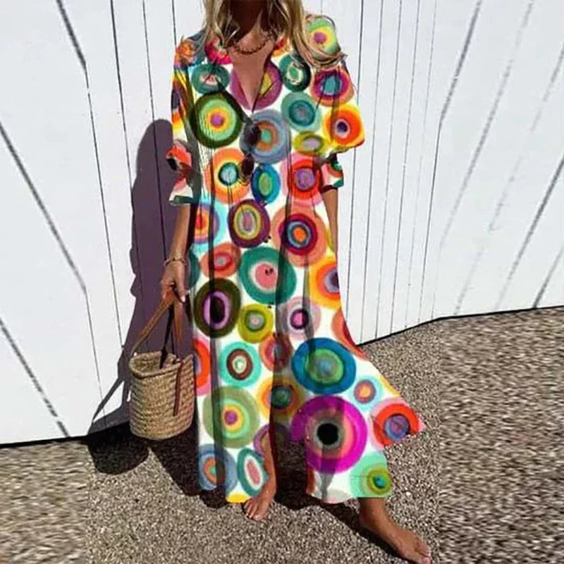 Damen-Maxikleid im Boho-Stil