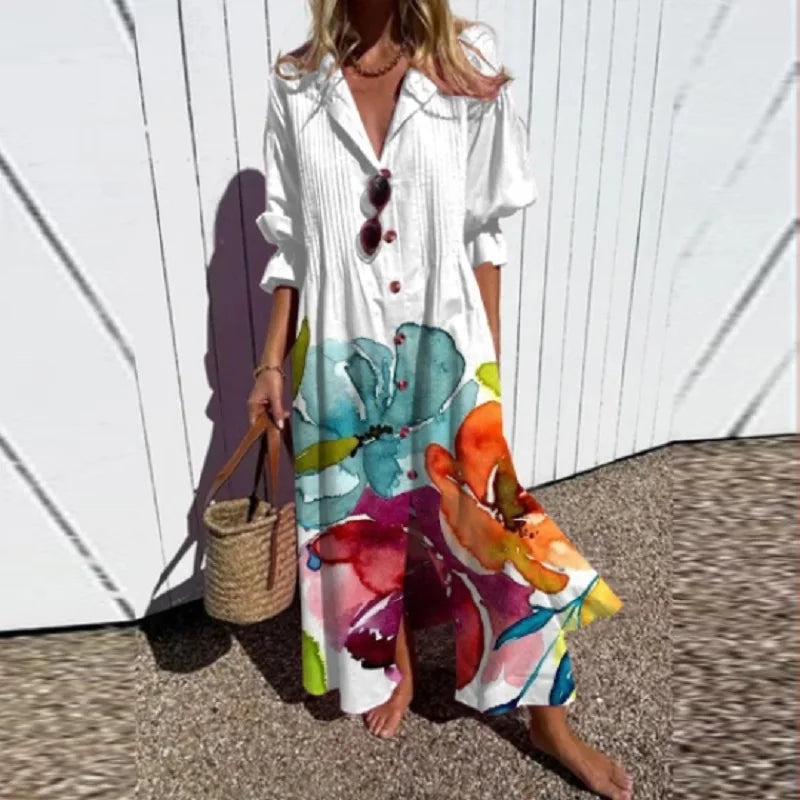 Damen-Maxikleid im Boho-Stil