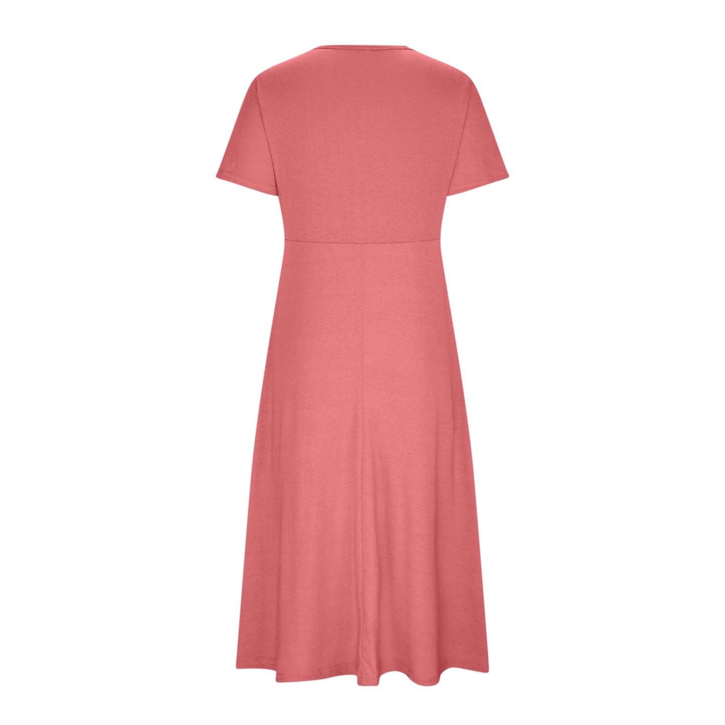 Damen-Midikleid in A-Linie mit V-Ausschnitt