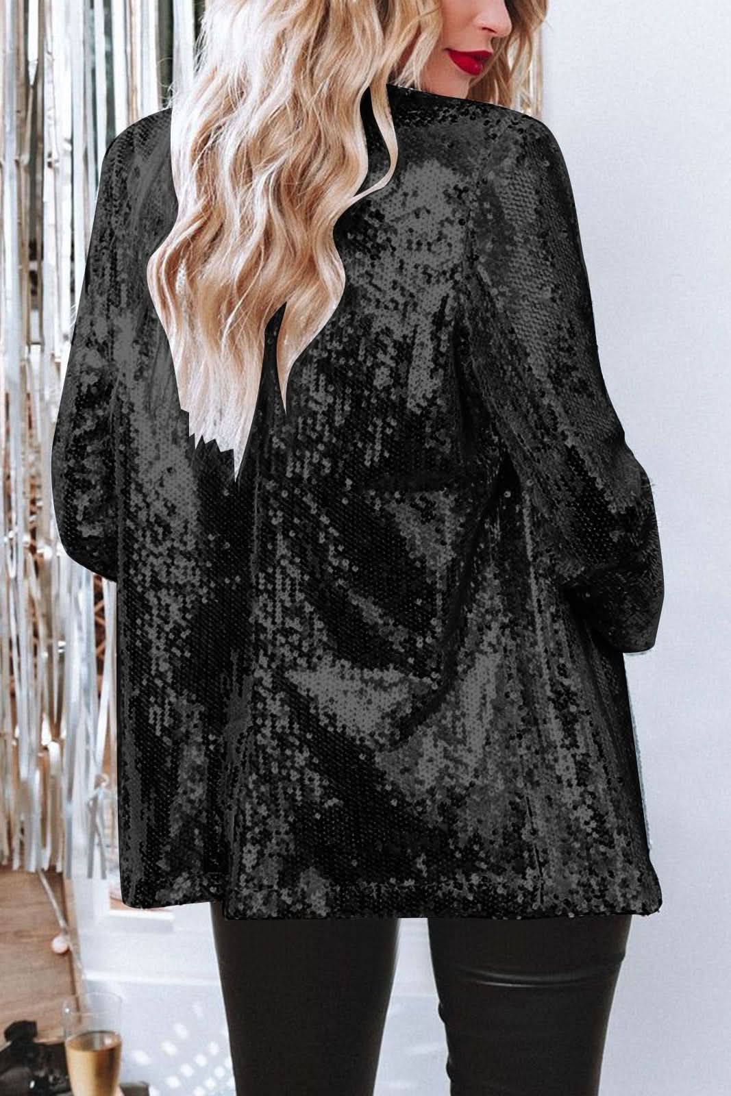 Damen-Paillettenblazer mit Glitzer