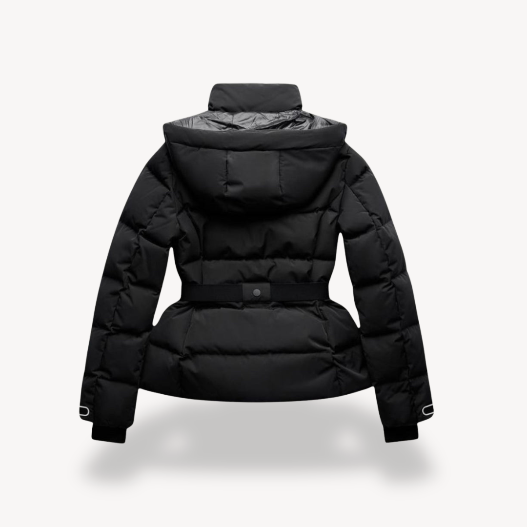 Damen-Pufferjacke mit Gürtel
