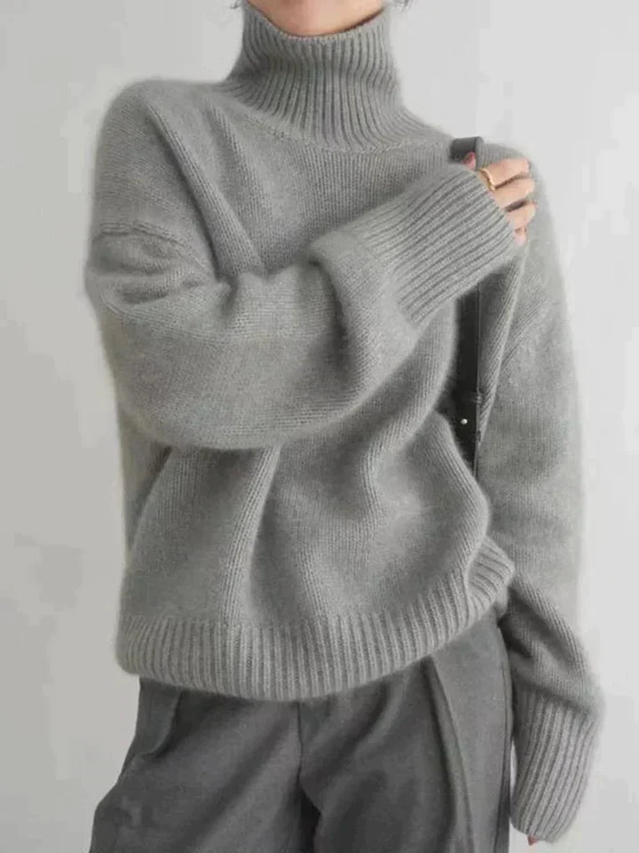 Damen-Rollkragenpullover – Luxuriöser und stilvoller Strickpullover