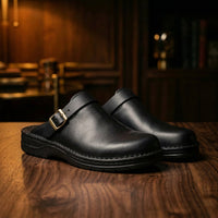 Damen-Schlupfclogs aus Leder