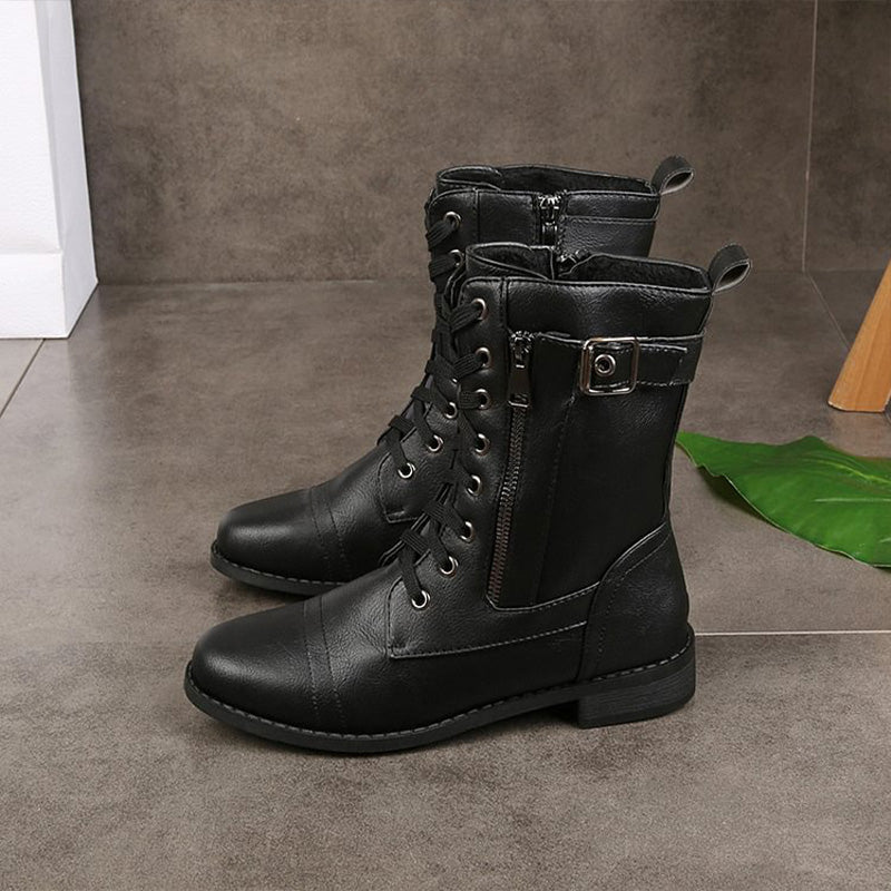Damen-Schnürstiefel im Combat-Style
