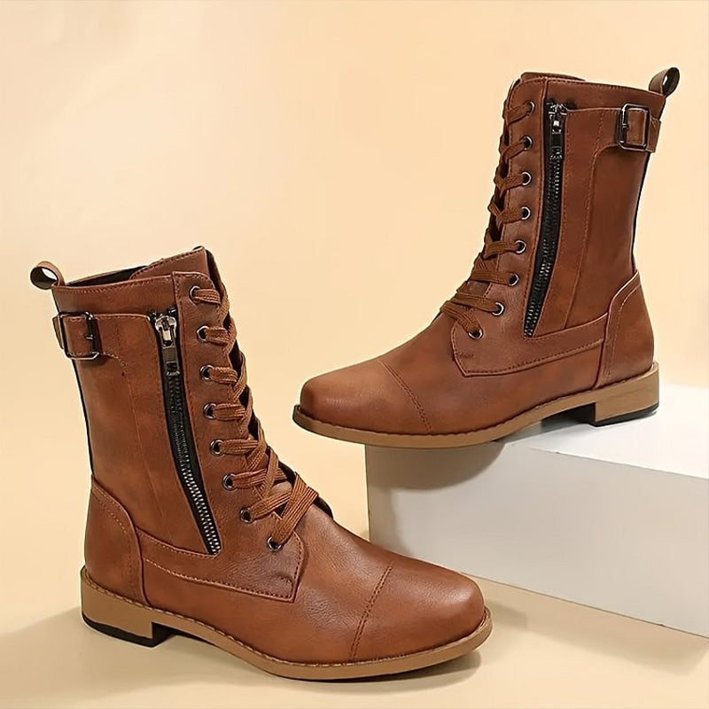 Damen-Schnürstiefel im Combat-Style