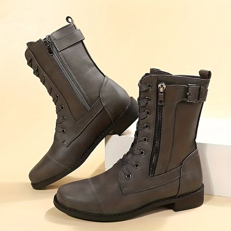 Damen-Schnürstiefel im Combat-Style
