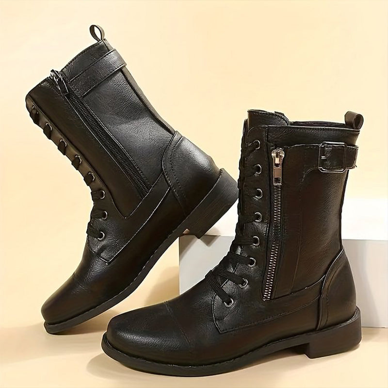 Damen-Schnürstiefel im Combat-Style