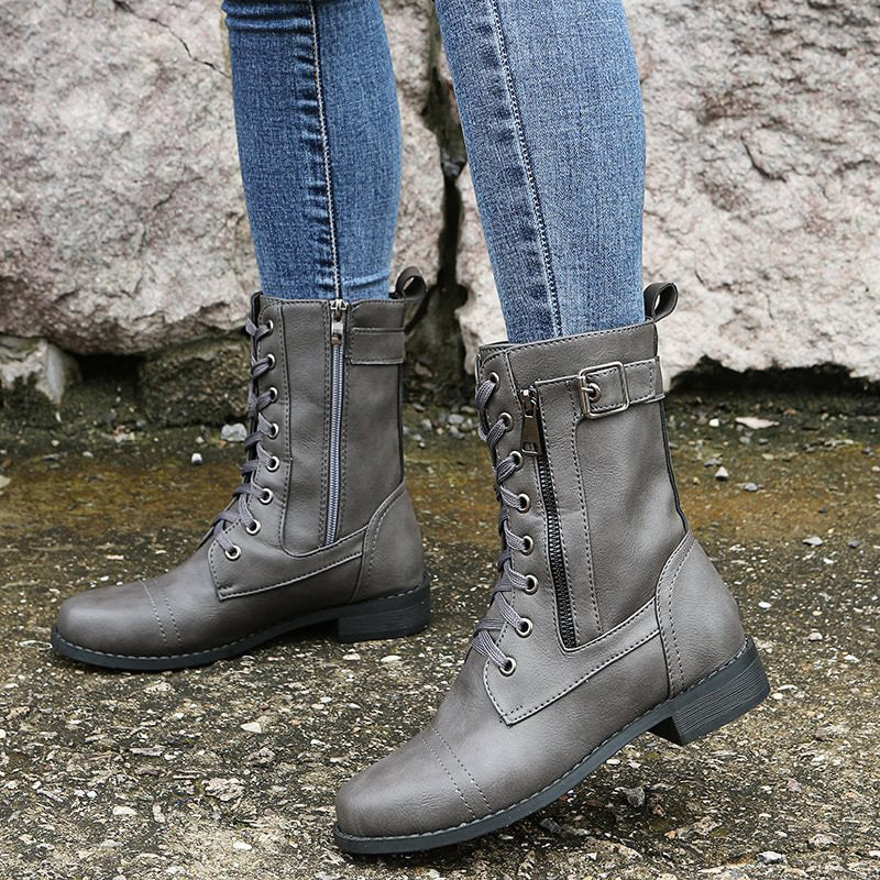 Damen-Schnürstiefel im Combat-Style