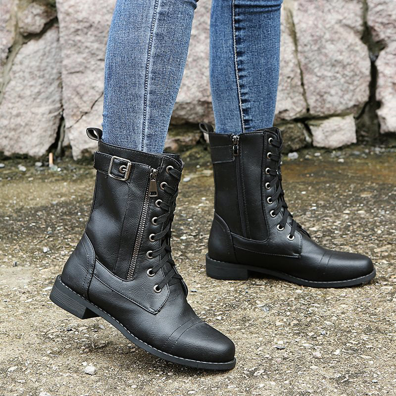 Damen-Schnürstiefel im Combat-Style