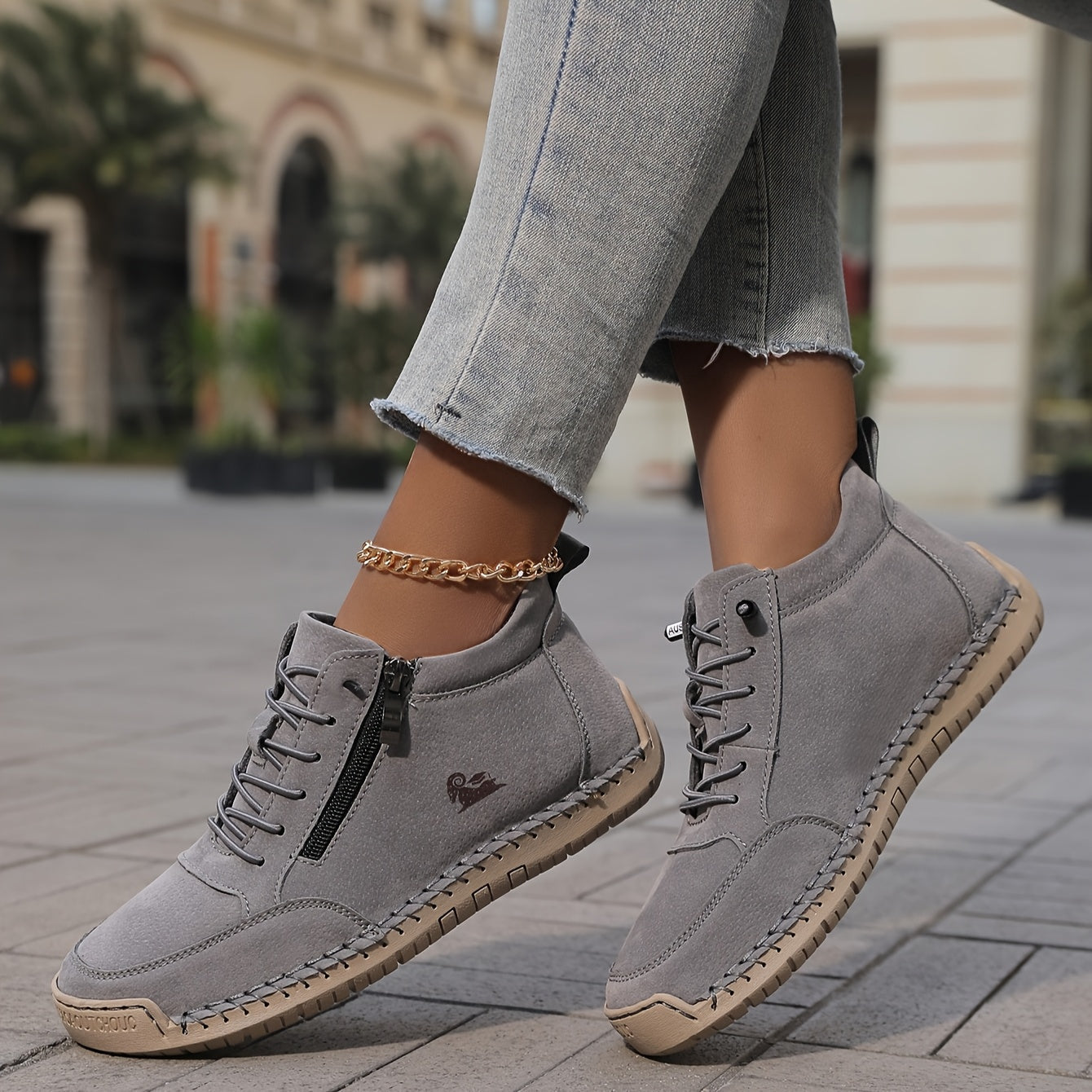 Damen-Schnürstiefeletten