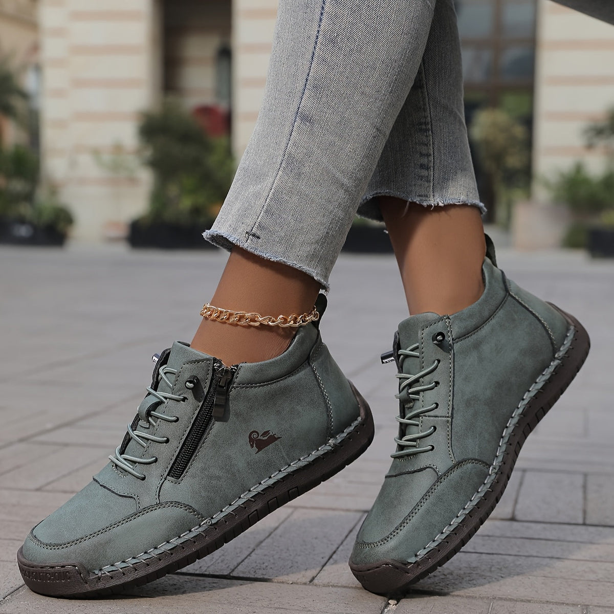 Damen-Schnürstiefeletten