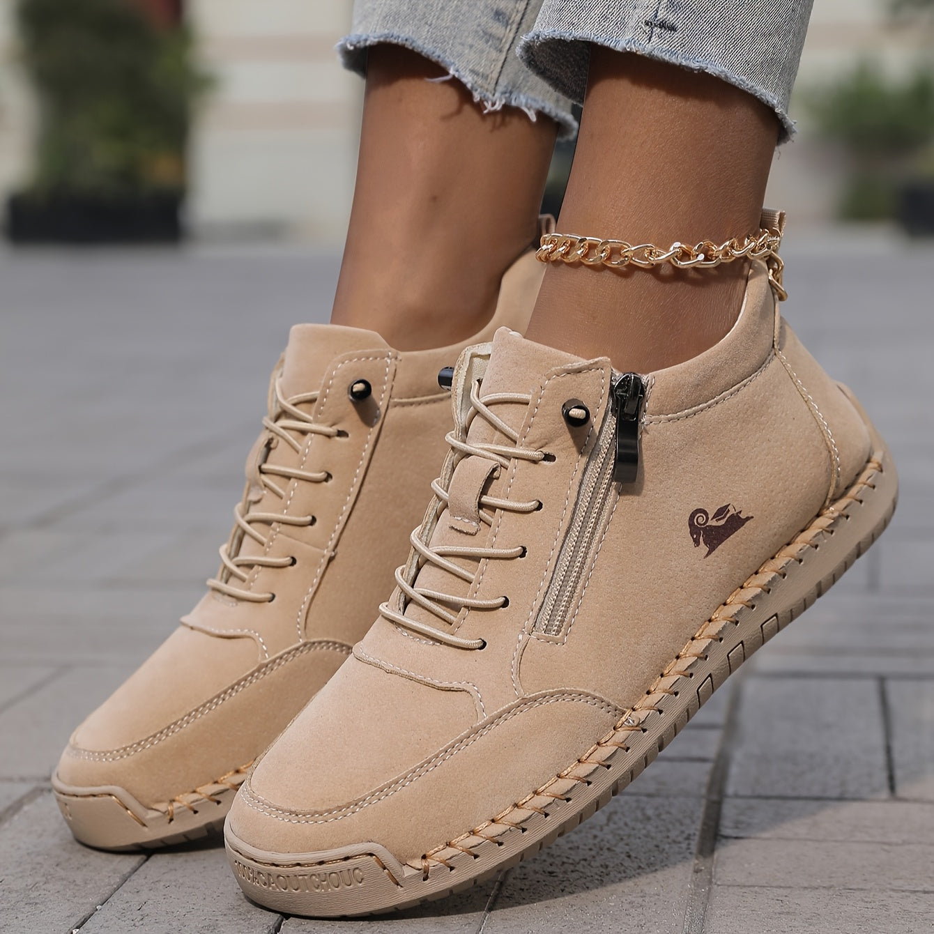 Damen-Schnürstiefeletten