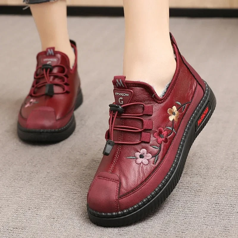 Damen-Schuhe mit Blumenmuster