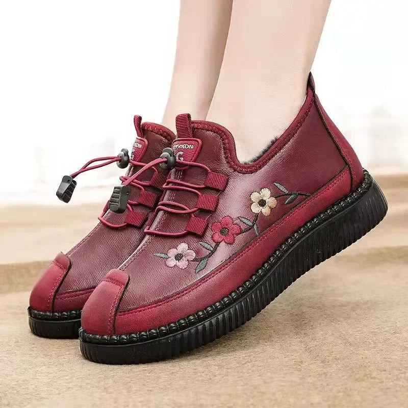 Damen-Schuhe mit Blumenmuster