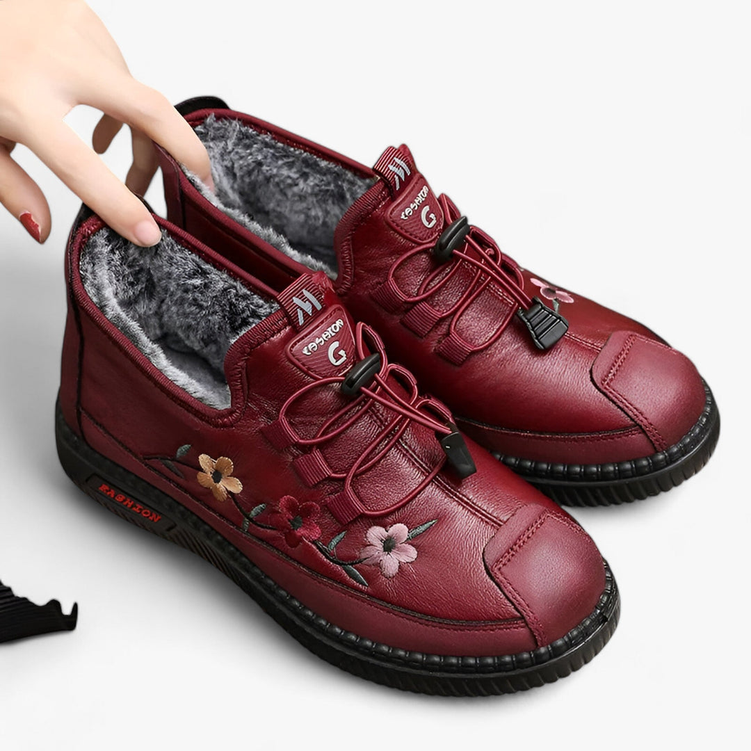 Damen-Schuhe mit Blumenmuster